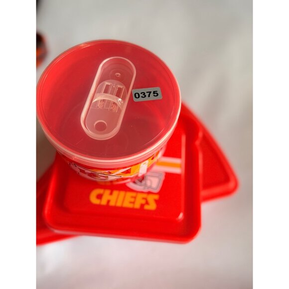 Kansas City Chiefs NFL Food Storage Container Set Red 3-Piece Officially License - Picture 7 of 7